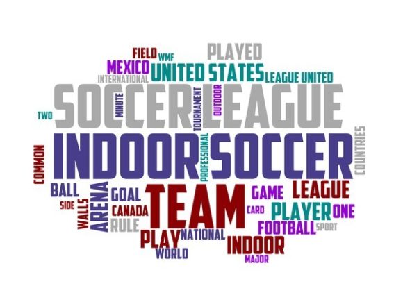 Indoor Soccer Typography Print
