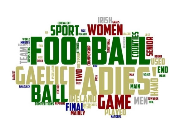 Ladies Gaelic Football Typography Stick: A Creative Design Resource