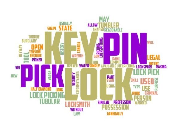 Lockpicking Typography Tie Dye