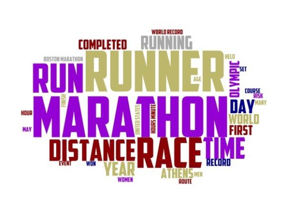 Marathon Typography Tie Dye