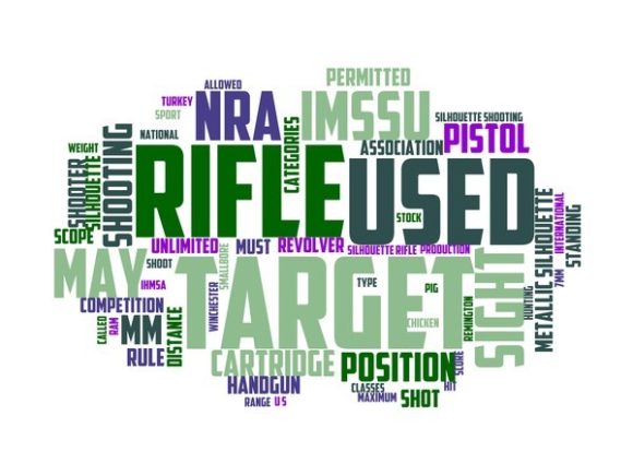 Metallic Silhouette Shooting Typography