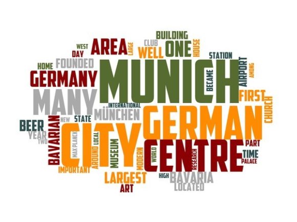 Munchen Typography Skinny Tumbler